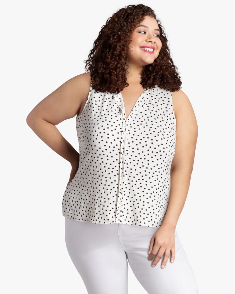 Front of plus size Caren Pleat Back Top by Cameo | Dia&Co | dia_product_style_image_id:118451